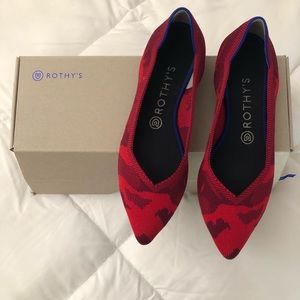 Red Camo Rothy’s The Point flats!